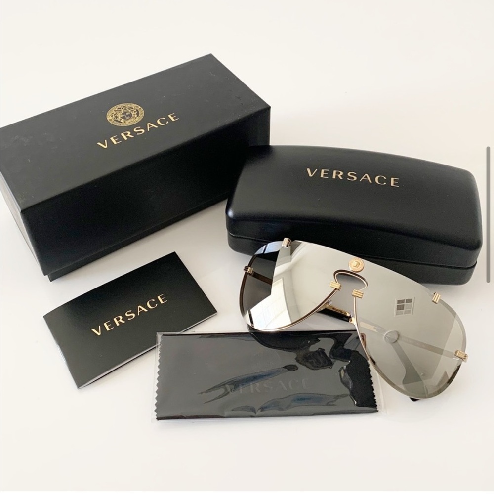 Versace Mirrored Sunglasses, New